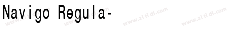 Navigo Regula字体转换